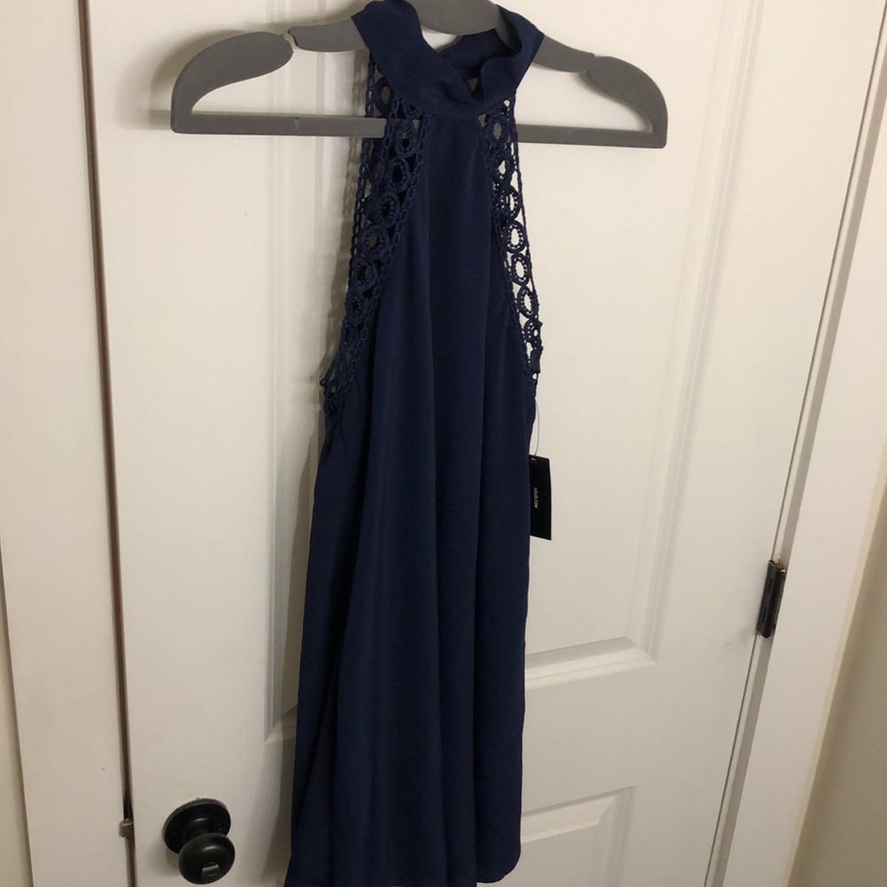Lulus Navy blue low back dress